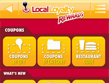 Tablet Screenshot of localloyaltyrewards.com